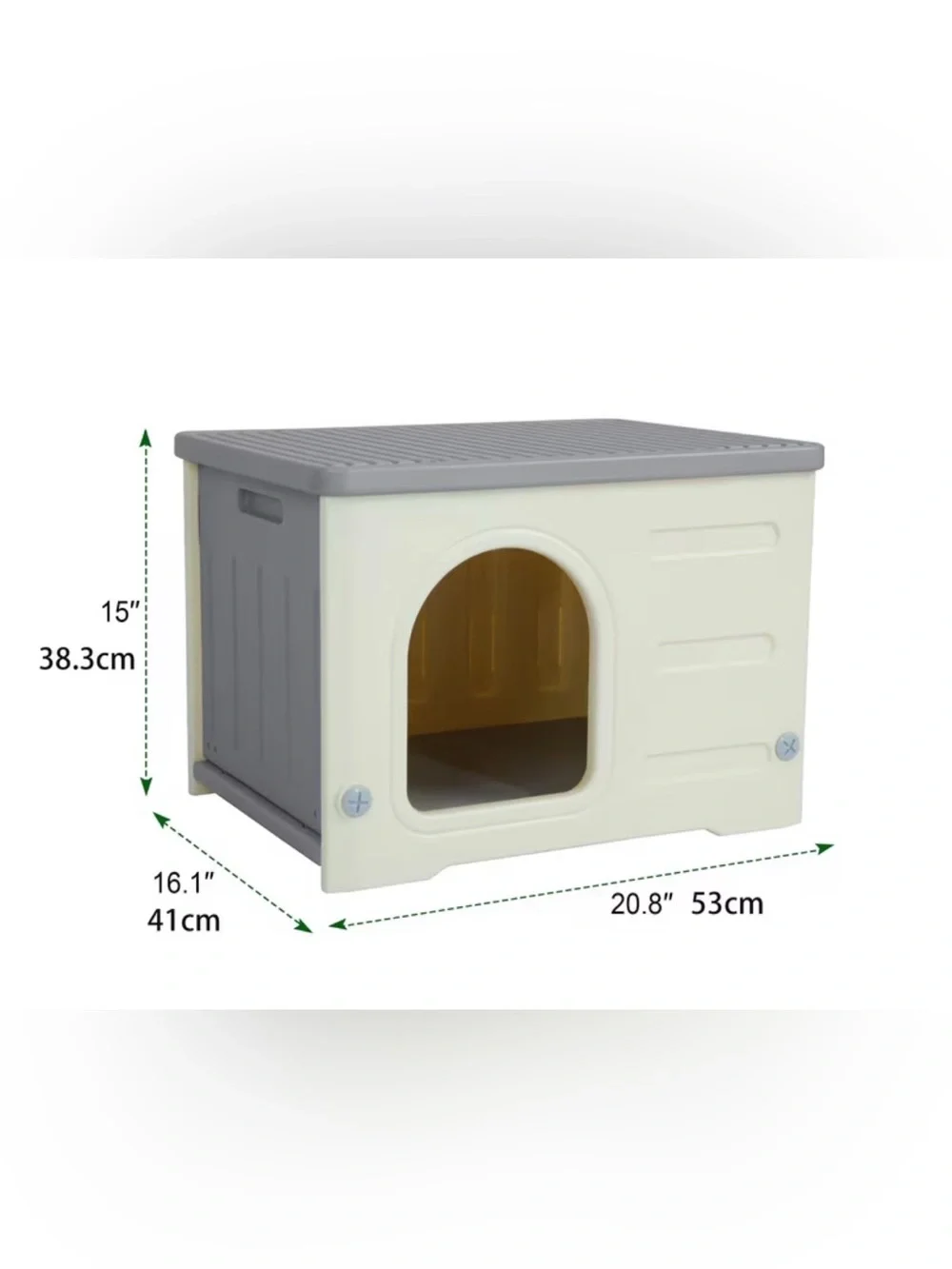 Modular Cream Cat Bed House - Cozy Indoor Hideaway